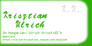 krisztian ulrich business card